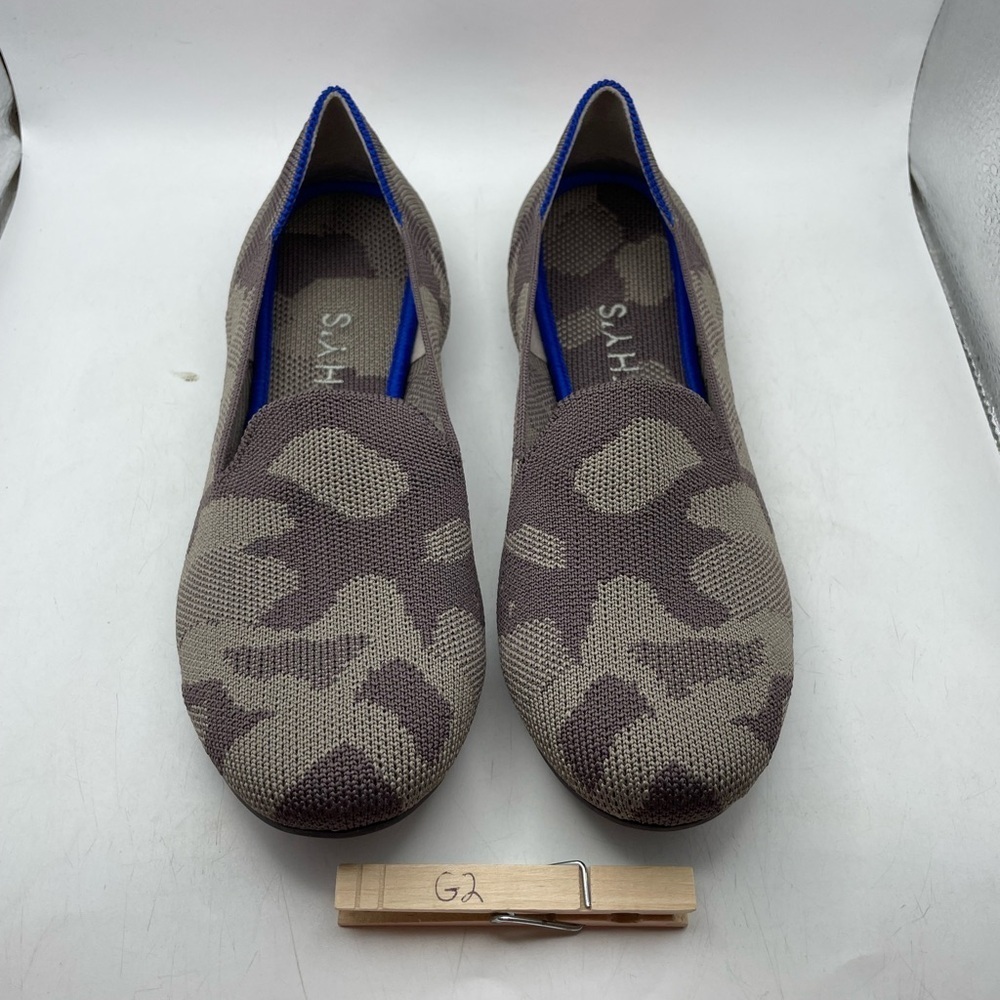 Rothy's The Loafer womens gray Camouflage Slip-On Flats size 7 - Picture 3 of 9